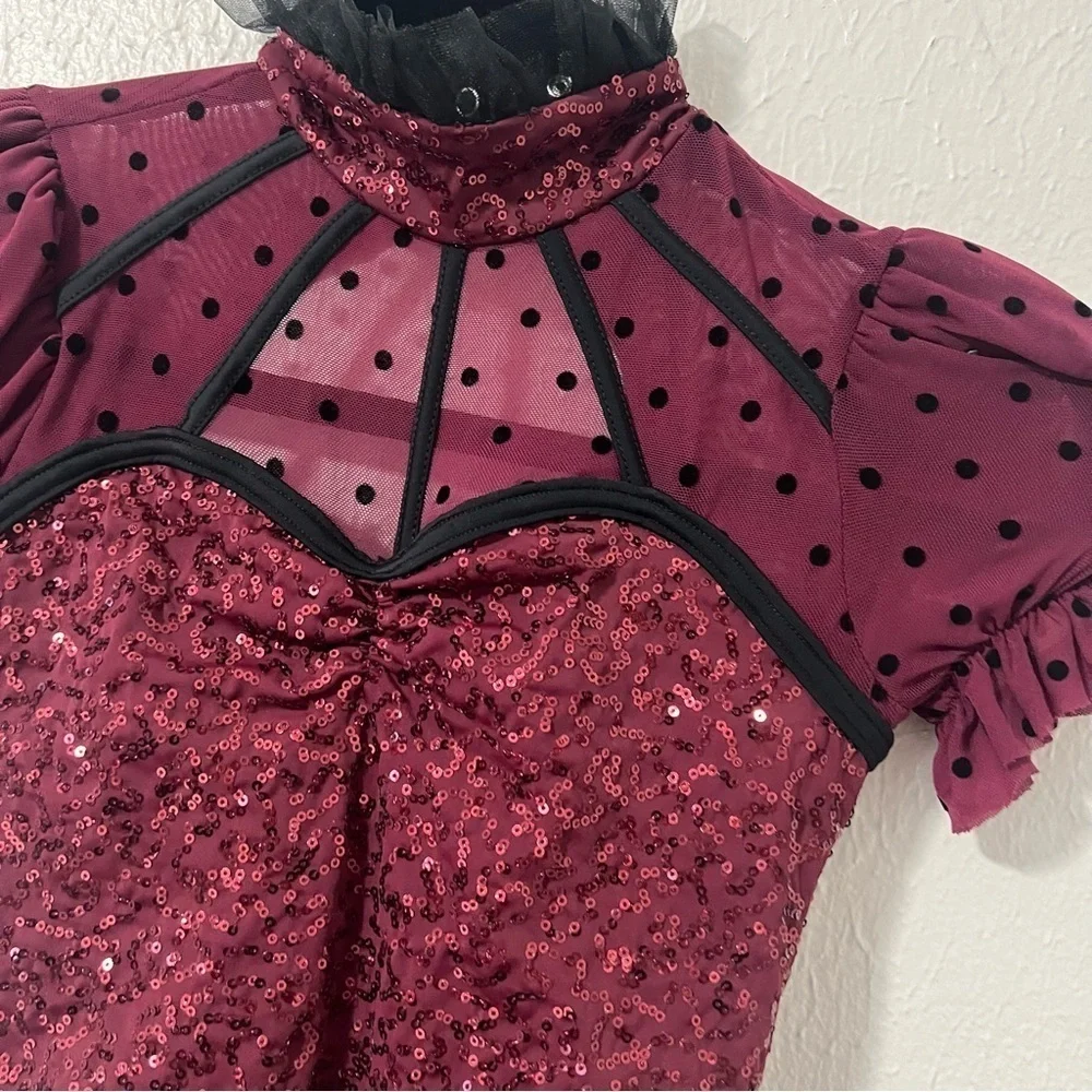 Weissman Showtime MC Medium (11-12) Hung Up Dance Costume 10877 Ballet Skating